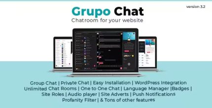 Grupo Chat - Chat Room Private Chat - Video Chat Audio Chat - Group Video Chat - PHP Chat Code