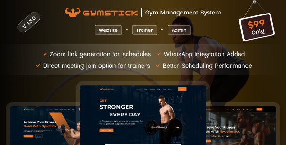 Gymstick- Gym Management System | Website | Trainer Panel | Admin Panel (MERN) Gymstick- Gym Management System | Website | Trainer Panel | Admin Panel (MERN)