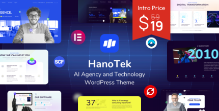 HanoTek - AI Agency Technology WordPress Theme