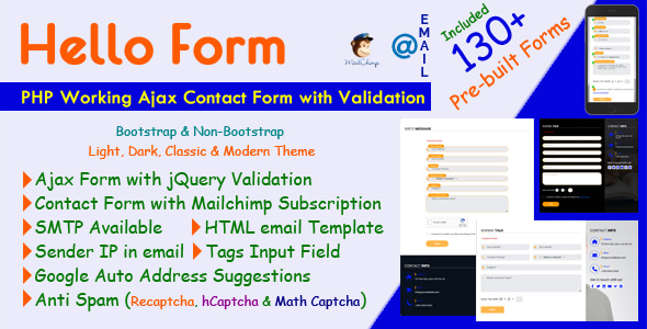 Hello Form - PHP Working Ajax Contact Form with Validation Hello Form - PHP Working Ajax Contact Form with Validation