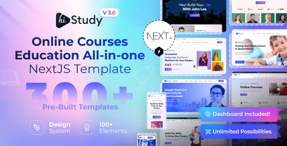 HiStudy - Online Courses Education React NextJS Template HiStudy - Online Courses Education React NextJS Template