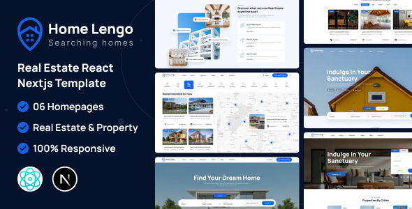 Homelengo - Real Estate React NextJS Template Homelengo - Real Estate React NextJS Template