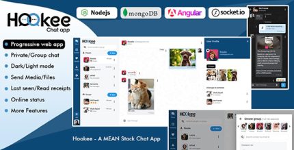 Hookee - PWA Chat App | Angular 19, Node.js, MongoDB Socket.io Chat App