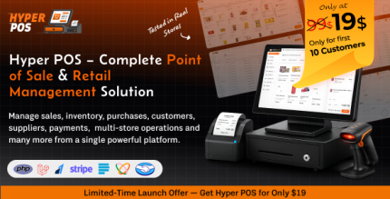 Hyper POS - Laravel Point of Sale, Inventory, ERP, Online Offline POS, Invoicing, Accounting