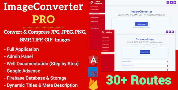 Image Converter Pro Full Production Ready Application With Admin Panel (Angular 15 Firebase) Image Converter Pro Full Production Ready Application With Admin Panel (Angular 15 Firebase)