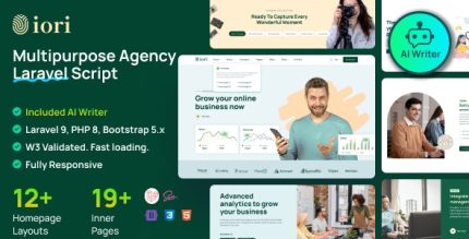 Iori - Business Website for Company, Agency, Startup with AI writer tool shopping cart