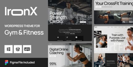 IronX - Gym Fitness WordPress Theme