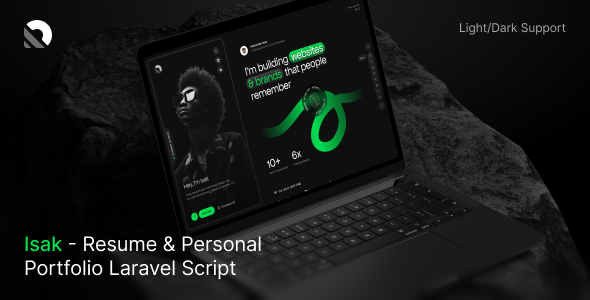Isak - Resume Personal Portfolio Laravel Script Isak - Resume Personal Portfolio Laravel Script