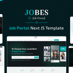 Jobes - Job Portal React Next JS Template