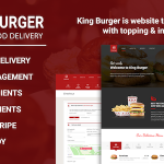 King Burger - Restaurant Food Ordering website with Ingredients In Laravel