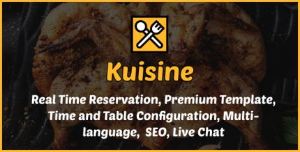 Kuisine - Restaurant Table Booking Menu Management