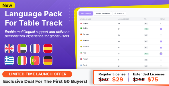 Language Pack Module for Tabletrack Language Pack Module for Tabletrack