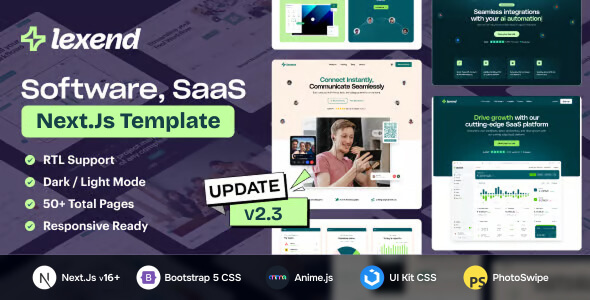 Lexend - Software, SaaS Startup NextJs Template Lexend - Software, SaaS Startup NextJs Template
