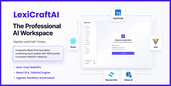 LexiCraft AI - Agentic Workflow Local AI Workspace (React Template) LexiCraft AI - Agentic Workflow Local AI Workspace (React Template)