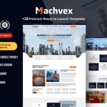 Machvex - Industrial Manufacturing Elementor Template Kit