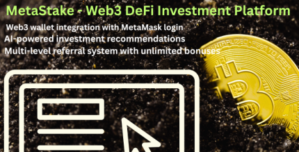 MetaStake - Web3 DeFi Investment Staking Platform with AI Referral System