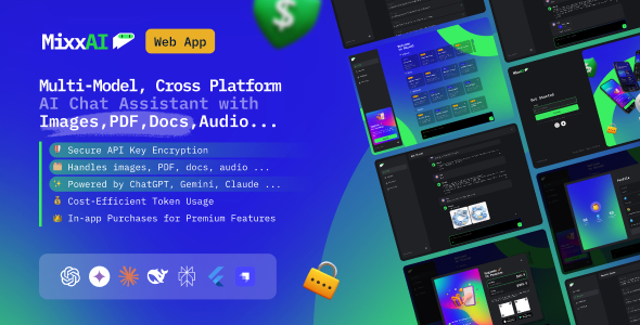MixxAI – Multi-LLM AI Chatbot, Cross-Platform App with Web CMS Panel MixxAI – Multi-LLM AI Chatbot, Cross-Platform App with Web CMS Panel