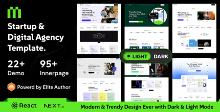 Mortar - Startup Digital Agency React Next JS Template