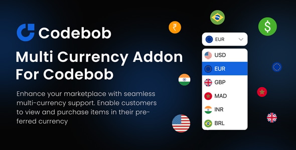 Multi-Currency Addon For Codebob Multi-Currency Addon For Codebob