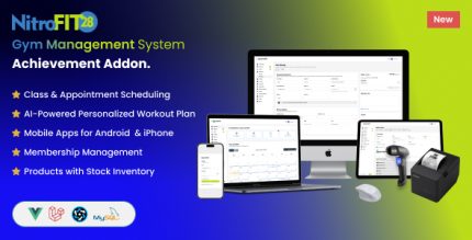 NitroFIT28 | Fitness Gym Management System Achievement Addon