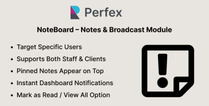 NoteBoard – Notes Broadcast Module for Perfex CRM