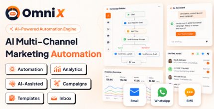 OmniX - AI Email Marketing, CRM, WhatsApp, SMS Campaign Automation SaaS | Node.js
