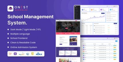 Onest Schooled - School Management System Laravel Script