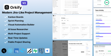 Orkify – AI Modern Project Management SaaS | Jira-Like App with Kanban, Sprints Supabase (Next.js)