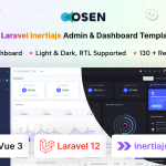Osen - Vue Js + Laravel Inertia Js Admin Dashboard Template