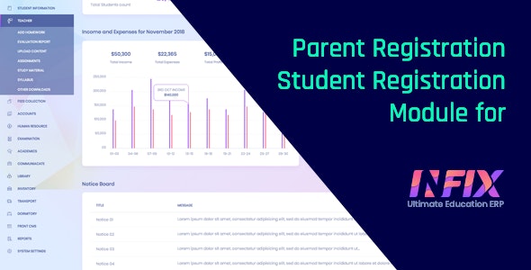 Parent Registration or Student Registration Module for InfixEdu Parent Registration or Student Registration Module for InfixEdu
