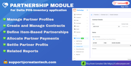 Partnership Module for Delta POS – Partner Profit Sharing Contract Management Addon