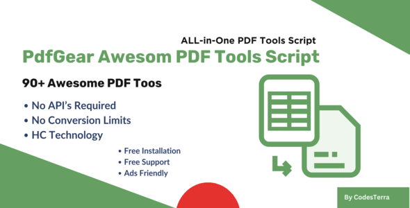 PDF Gear All-in-One Latest PDF Tools Script PDF Gear All-in-One Latest PDF Tools Script