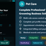 Pet Care - Complete Professional Veterinary Grooming Business Solution | Next.js, PostgreSQL