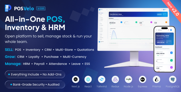 POSVelo - Multi-Tenant SaaS POS with Inventory, HRM, and Payroll POSVelo - Multi-Tenant SaaS POS with Inventory, HRM, and Payroll