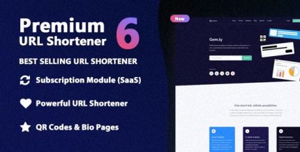 Premium URL Shortener – Link Shortener, Bio Pages QR Codes [Extended Version]