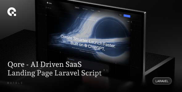 Qore - AI Driven SaaS Landing Page Laravel Script Qore - AI Driven SaaS Landing Page Laravel Script