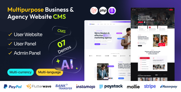 Quland - Multipurpose Business and Agency Laravel Website CMS Quland - Multipurpose Business and Agency Laravel Website CMS