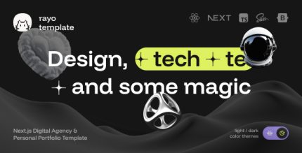 Rayo - Digital Agency Personal Portfolio NextJs Template