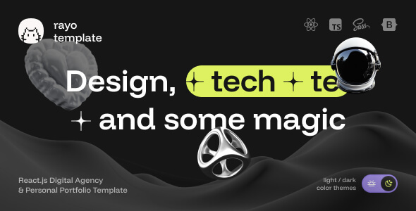 Rayo - Digital Agency Personal Portfolio ReactJs Template Rayo - Digital Agency Personal Portfolio ReactJs Template