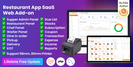 Restaurant App SaaS Web Add-on