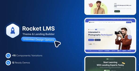 Rocket LMS Theme and Landing Page Builder Rocket LMS Theme and Landing Page Builder