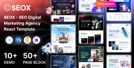 SEOX - SEO Digital Marketing Agency React Template