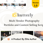 Shutterly – Multivendor Photography Portfolio Content Selling Platform