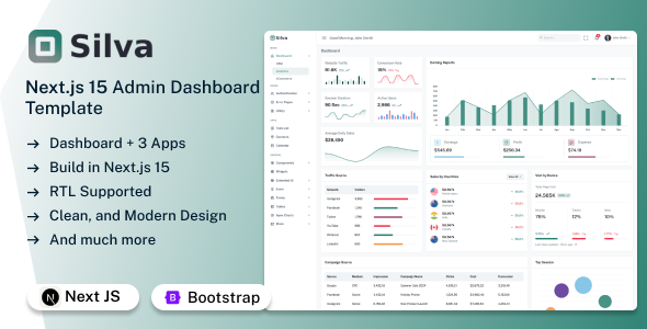 Silva - Next Js 15 Admin Dashboard Template Silva - Next Js 15 Admin Dashboard Template