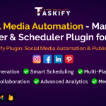 Social Media Automation - Manager, Publisher Scheduler Plugin for Taskify