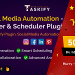 Social Media Automation - Manager, Publisher Scheduler Plugin for Taskify