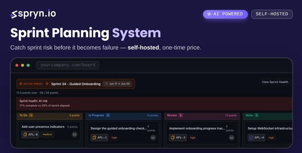 Spryn - Self-Hosted Sprint Planning Software Spryn - Self-Hosted Sprint Planning Software