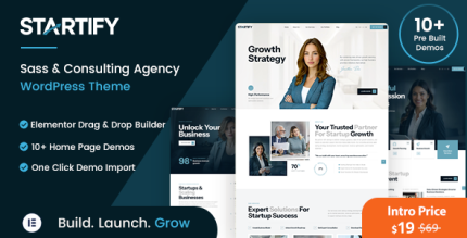 Startify - Startup Business Consulting Agency Elementor Theme