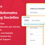 Subdomain Module for SocietyPro Saas