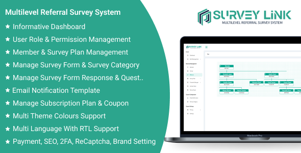 SurveyLink SaaS - Multilevel Referral Survey System SurveyLink SaaS - Multilevel Referral Survey System